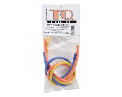 TQ Wire Silicone Wire Kit (Blue, Yellow & Orange) (1' Each) (10AWG)