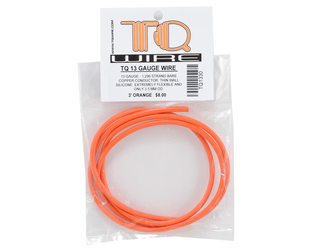 TQ Wire Silicone Wire (Orange) (3') (13AWG)