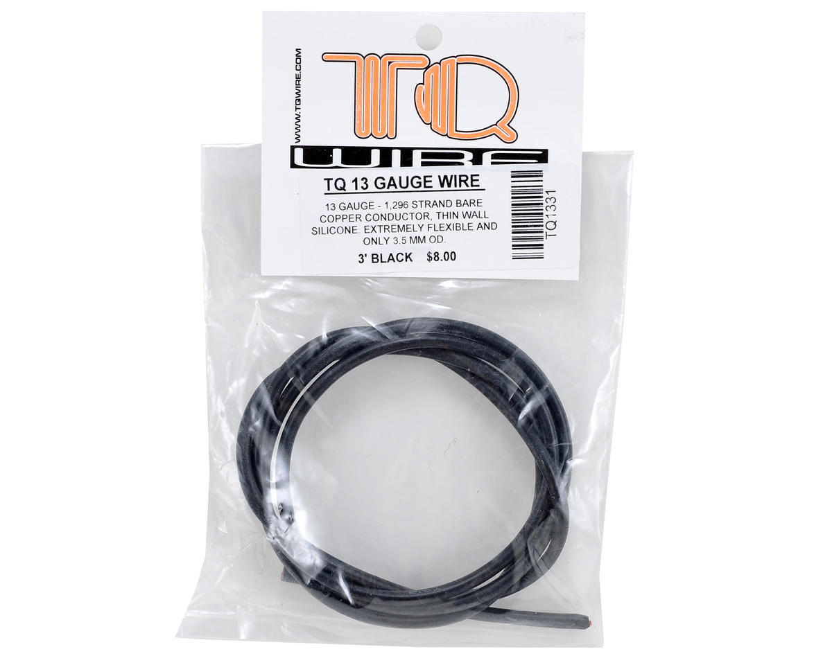 TQ Wire Silicone Wire (Black) (3') (13AWG)