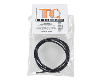 TQ Wire Silicone Wire (Black) (3') (14AWG)