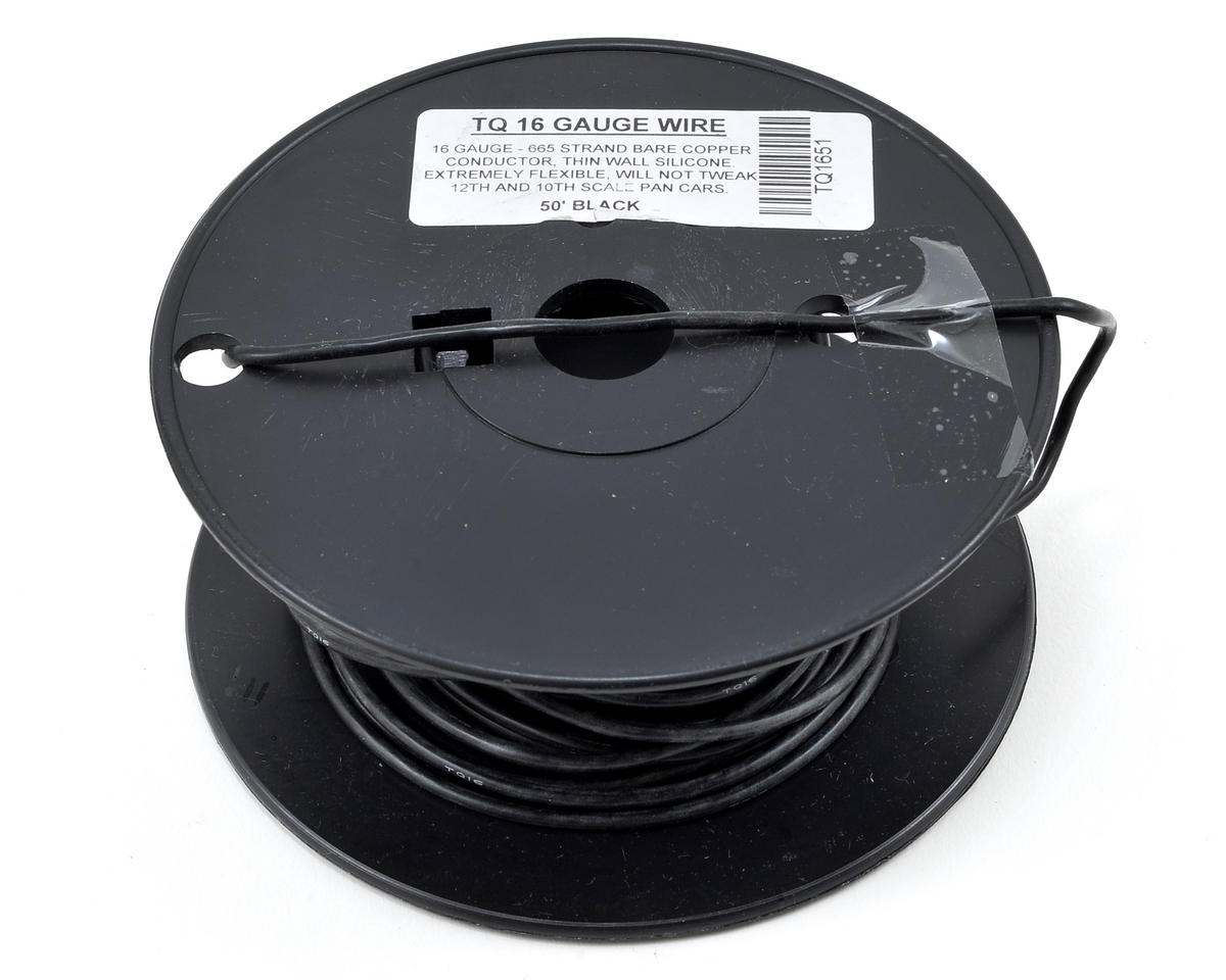TQ Wire Silicon Wire (Black) (50') (16AWG)