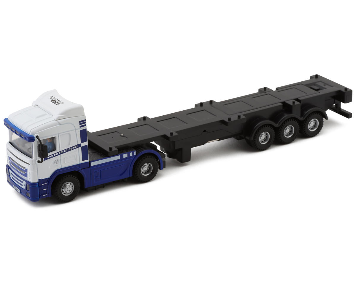 Turbo Racing C-50 1/76 RTR Electric 4WD Micro Semi Truck (White)