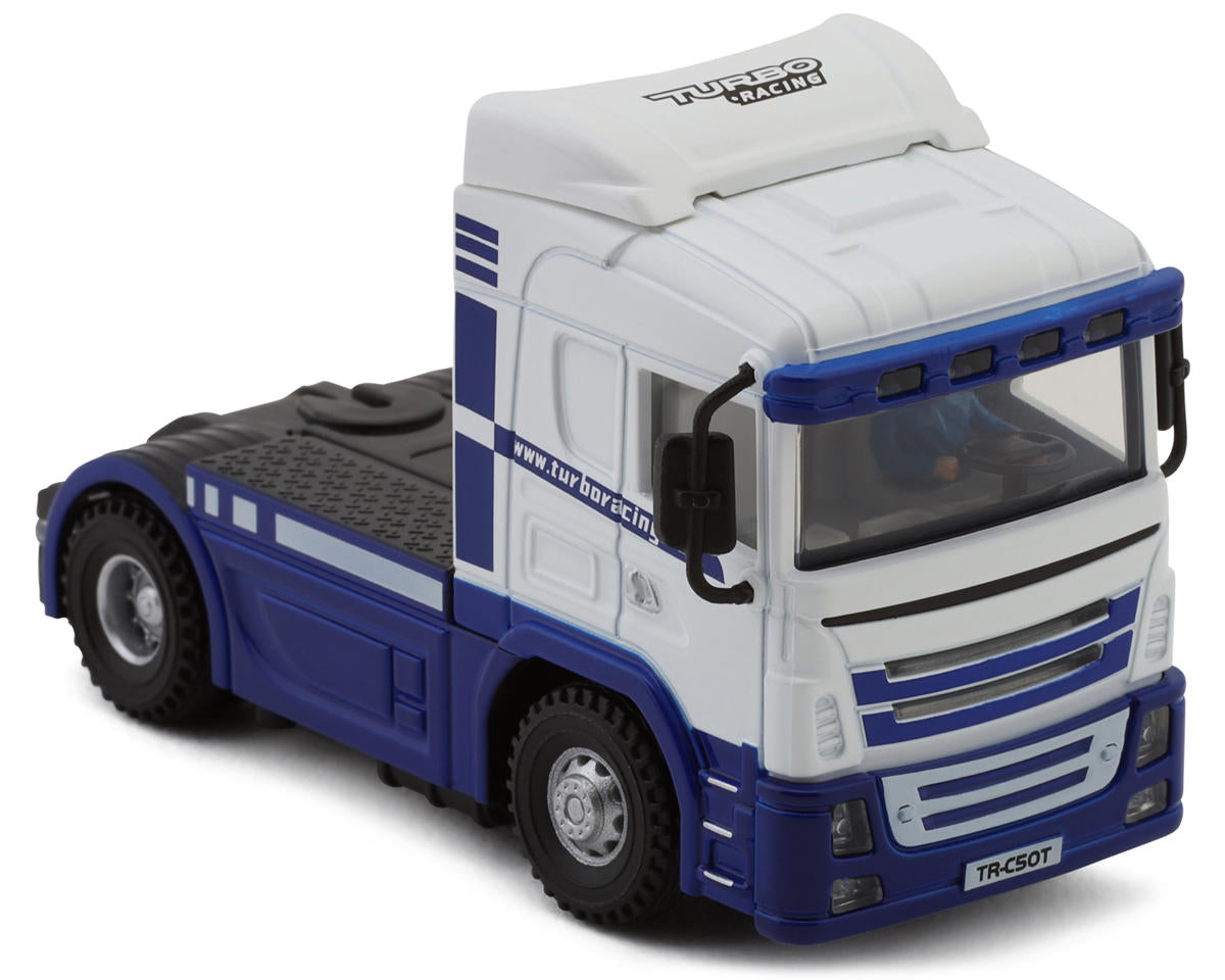 Turbo Racing C-50 1/76 RTR Electric 4WD Micro Semi Truck (White)