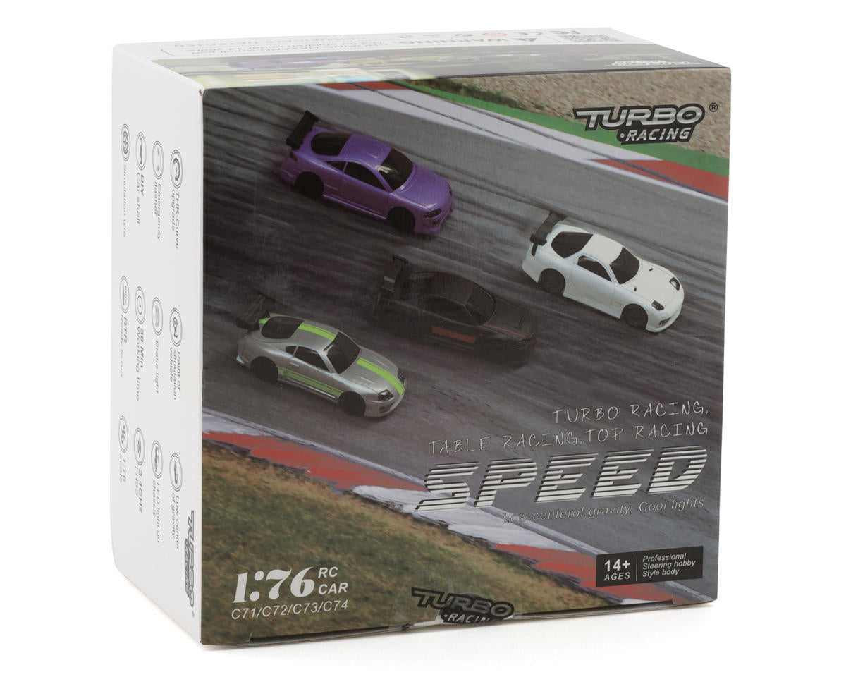 Turbo Racing C71 1/76 RTR Electric 2WD Micro On-Road RC Car (Yellow)