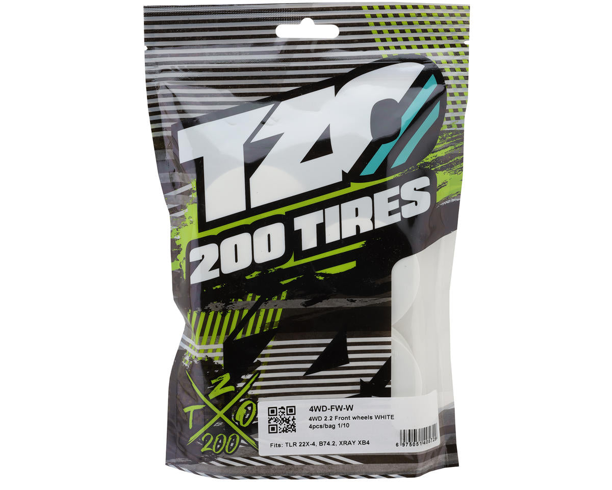TZO Tires 4WD 2.2" Front Wheels (White) (4)
