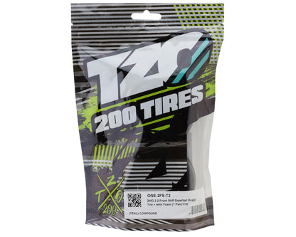 TZO Tires One 2FS 2.2" 2WD Front 1/10 Slick Buggy Tires (2) (Stiff Sidewall)