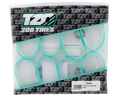 TZO Tires 1/8 Tire Gluing Bands (8)