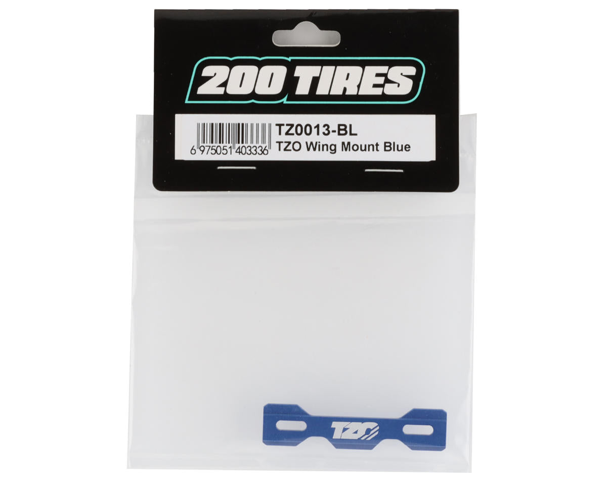 TZO Tires One Piece Aluminum Wing Mount Button (Blue)