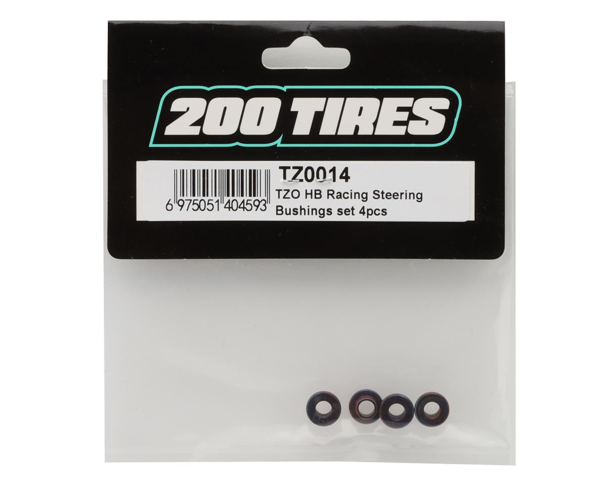 TZO Tires HB Racing Steel Steering Bushings (4)