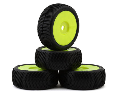 TZO Tires 200 1/8 Buggy Pre-Glued Tire Set (Yellow) (4) (Super Soft)