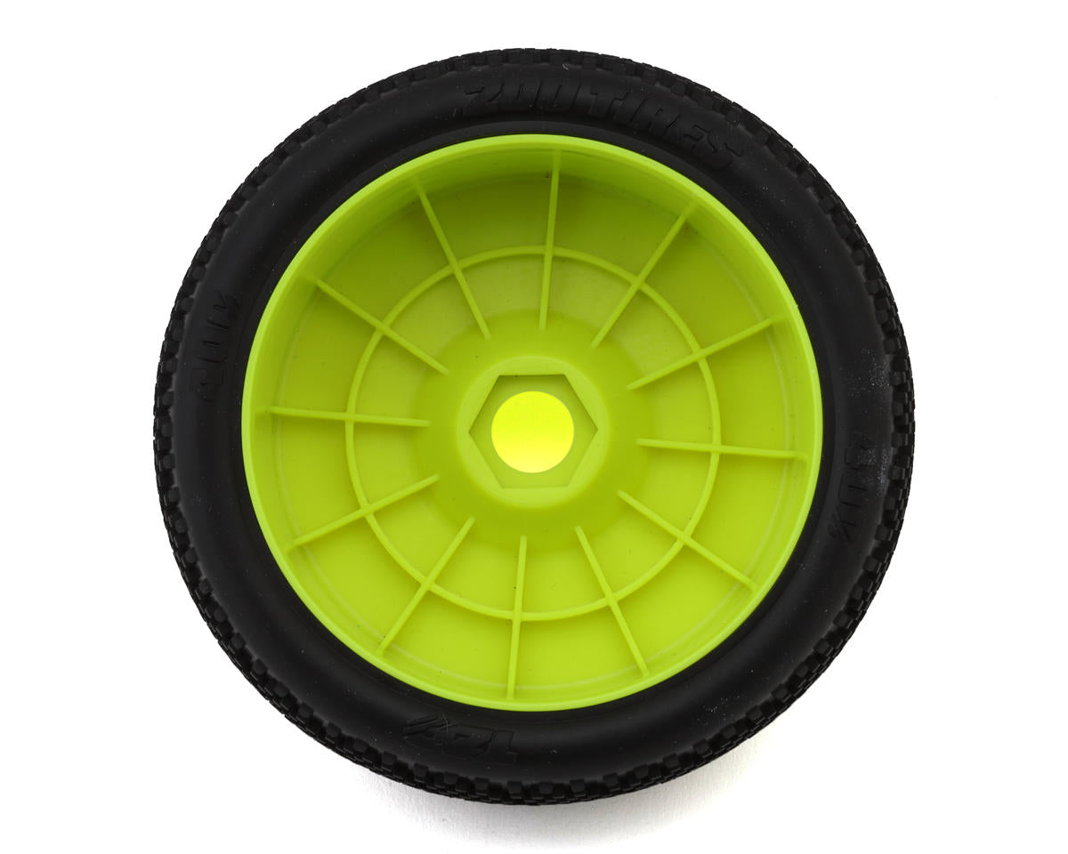 TZO Tires 400 1/8 Buggy Pre-Glued Tire Set (Yellow) (4) (Ultra Soft)
