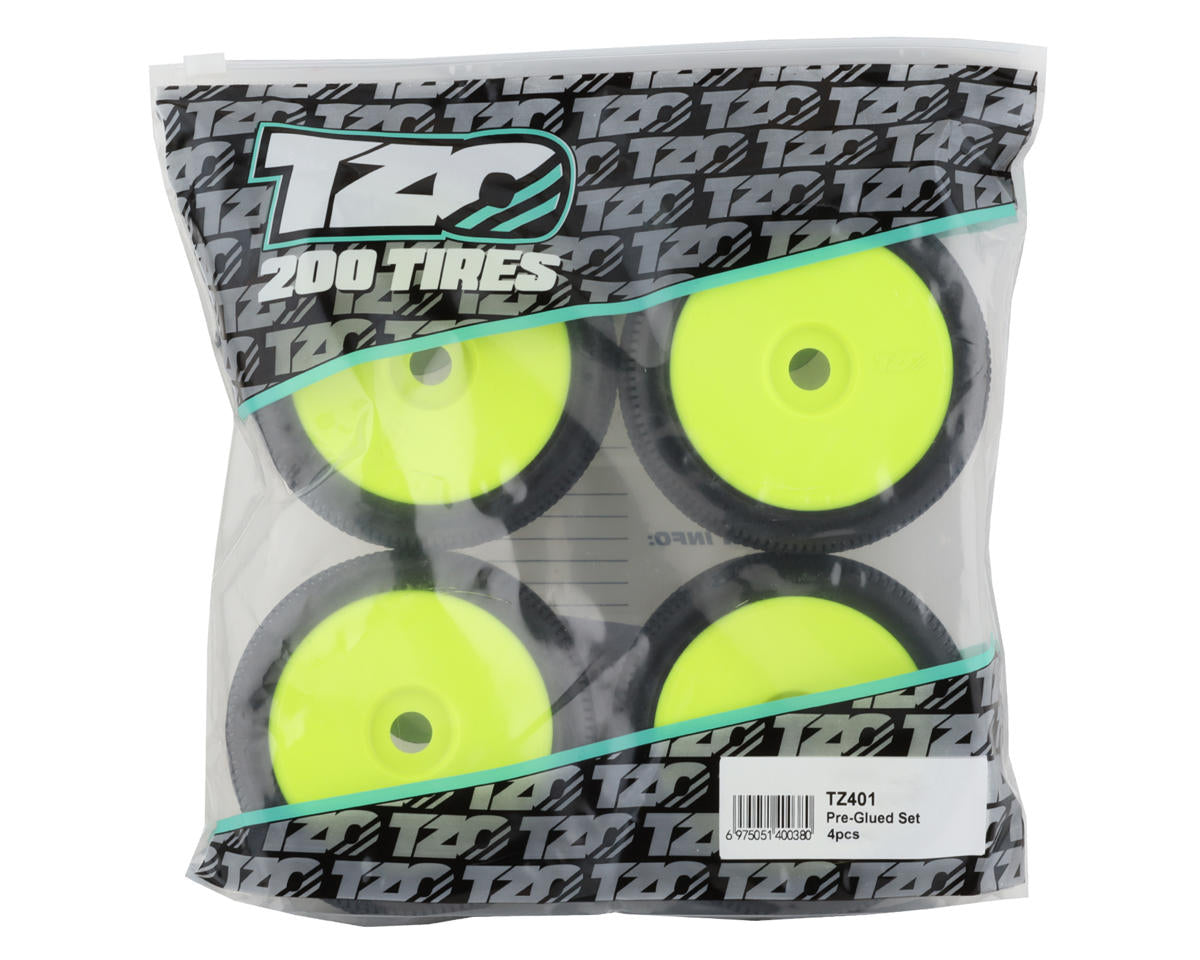 TZO Tires 401 1/8 Buggy Non-Glued Tire Set (Yellow) (4) (Super Soft)