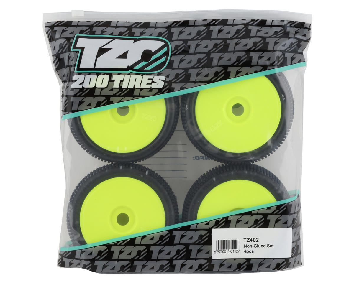 TZO Tires 402 1/8 Buggy Non-Glued Tire Set (Yellow) (4) (Super Soft)