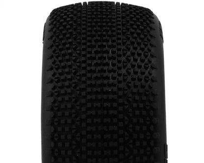 TZO Tires 500 1/8 Buggy Pre-Glued Tire Set (White) (4) (Soft - Long Wear)