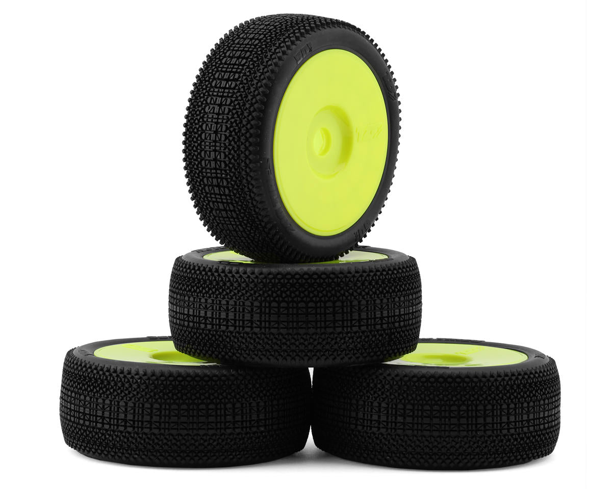 TZO Tires 501 1/8 Buggy Non-Glued Tire Set (Yellow) (4) (Hard)