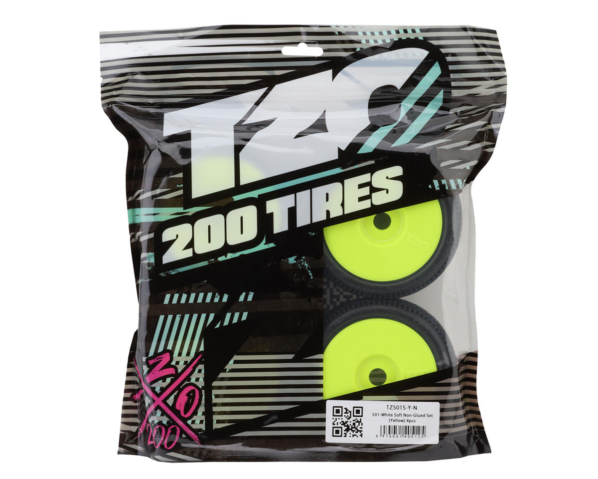 TZO Tires 501 1/8 Buggy Non-Glued Tire Set (Yellow) (4) (Soft)