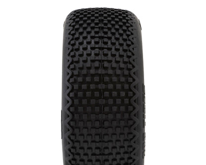 TZO Tires 601 1/8 Buggy Pre-Glued Tire Set (White) (4) (Medium)