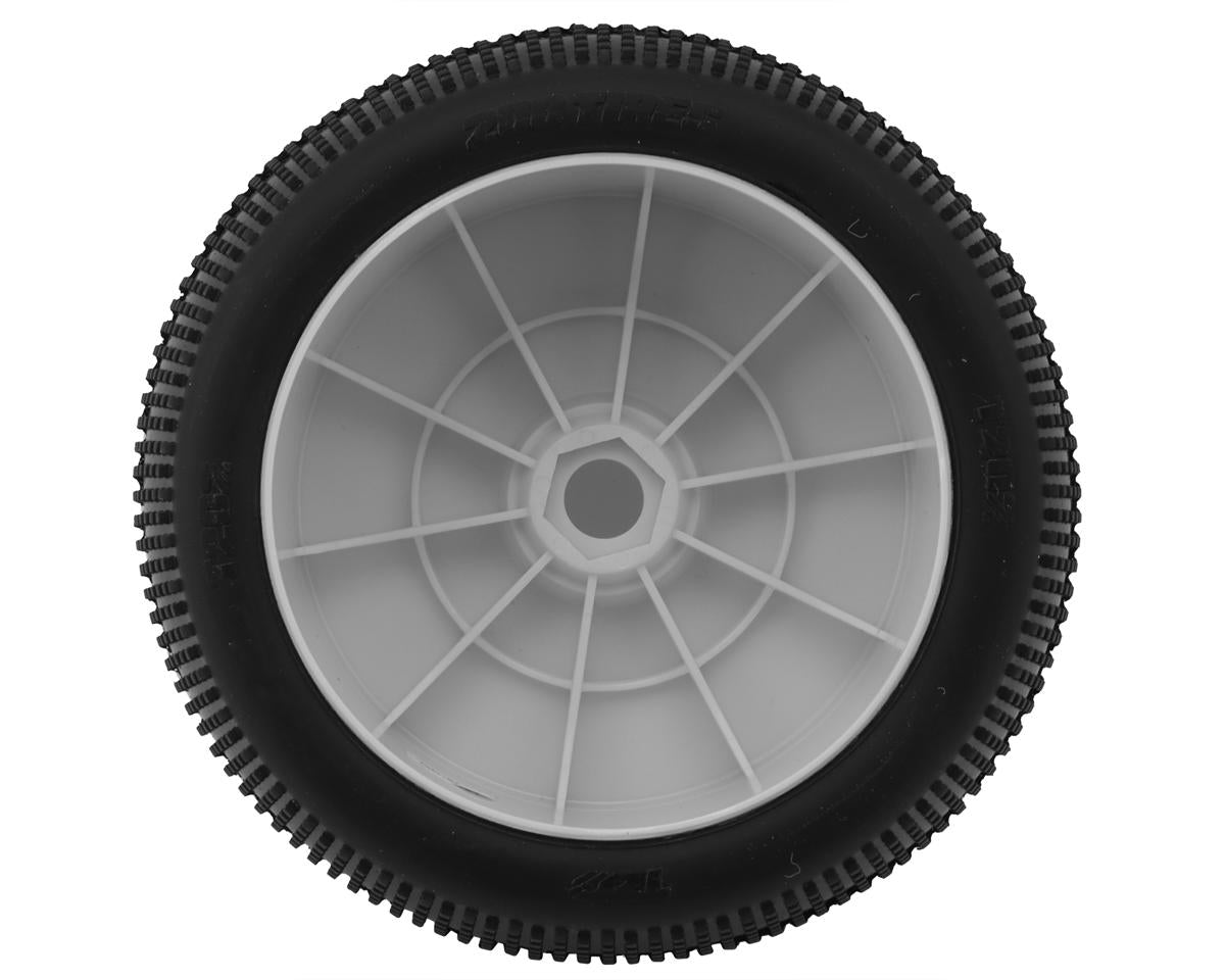 TZO Tires 202 1/8 Truggy Non-Glued Tire Set (White) (2) (Supreme Clay)