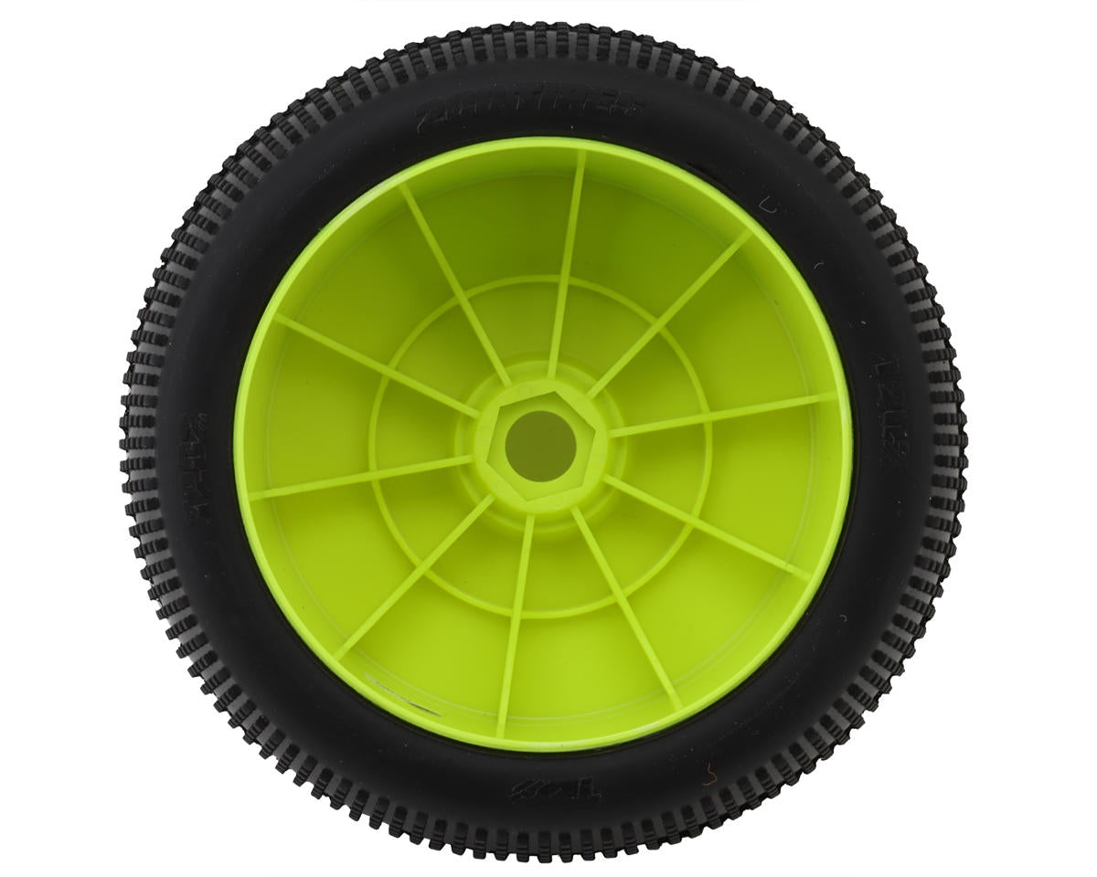TZO Tires 202 1/8 Truggy Non-Glued Tire Set (Yellow) (2) (Supreme Clay)