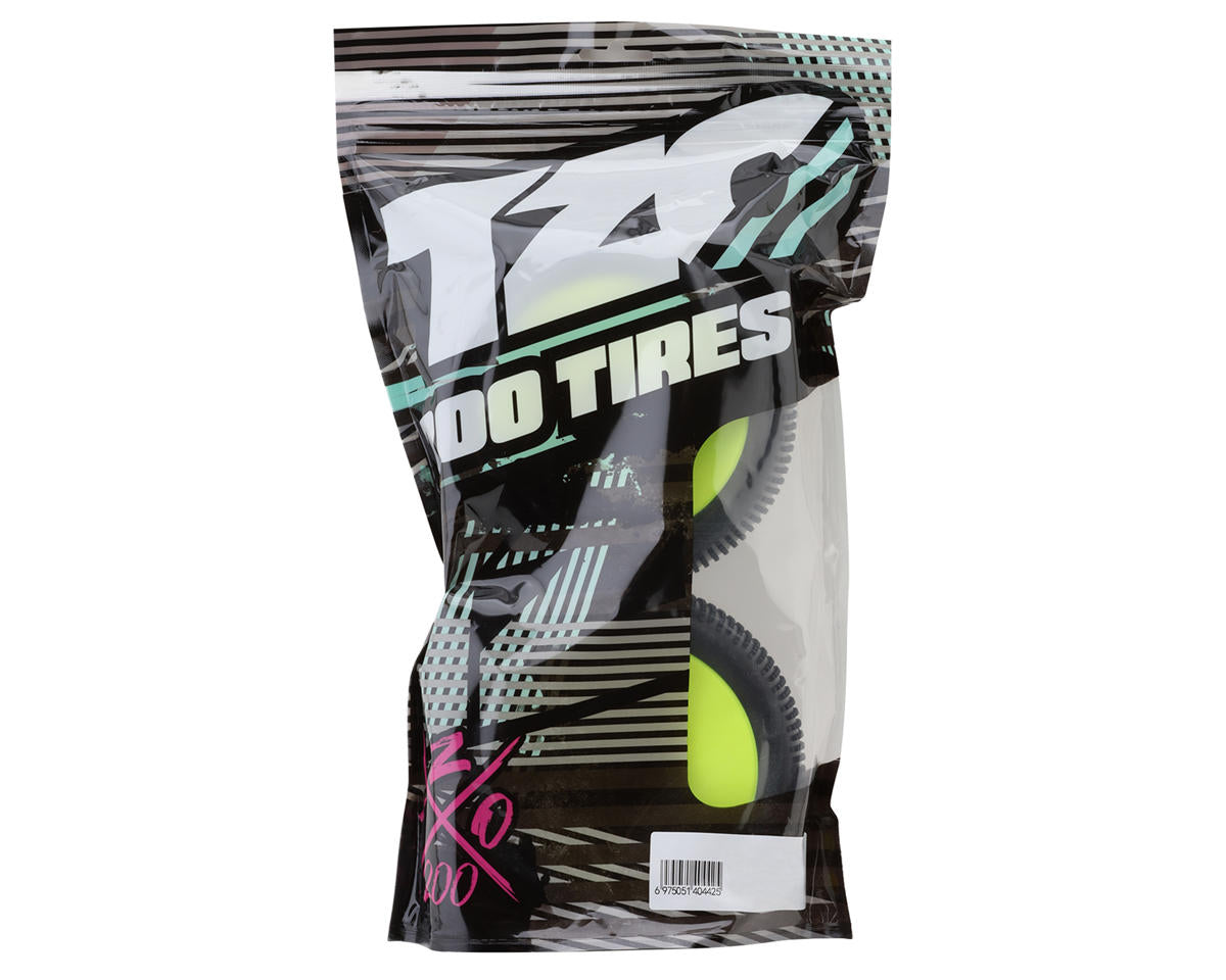 TZO Tires 402 1/8 Truggy Non-Glued Tire Set (Yellow) (2) (Supreme Clay)