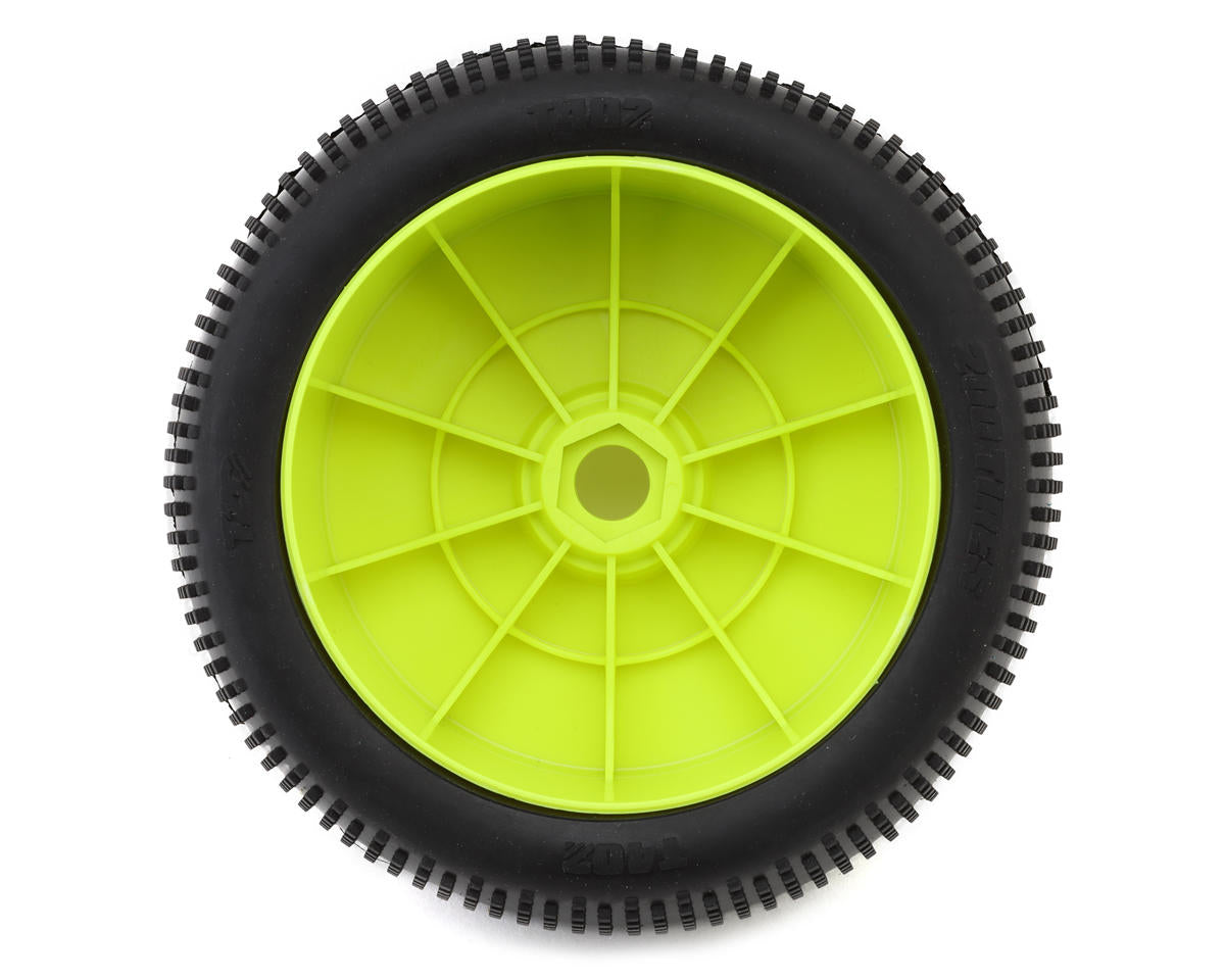 TZO Tires 402 1/8 Truggy Non-Glued Tire Set (Yellow) (2) (Super Clay)