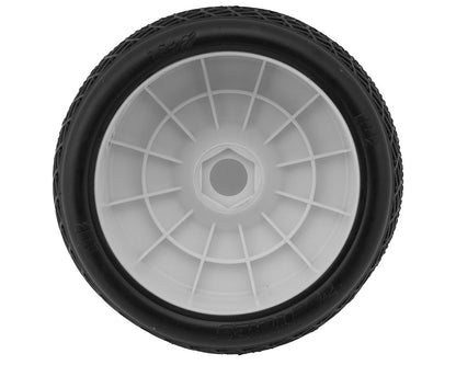 TZO Tires 101 1/8 Buggy Non-Glued Tire Set (White) (4) (Supreme Clay)