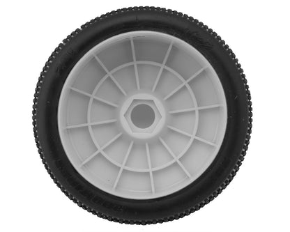 TZO Tires 201 1/8 Buggy Pre-Glued Tire Set (White) (4) (Clay)