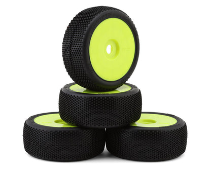 TZO Tires 202 1/8 Buggy Non-Glued Tire Set (Yellow) (4) (Super Clay)