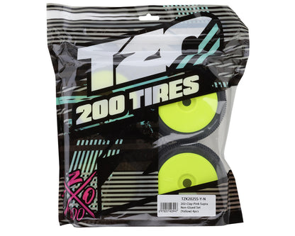 TZO Tires 202 1/8 Buggy Non-Glued Tire Set (Yellow) (4) (Super Clay)