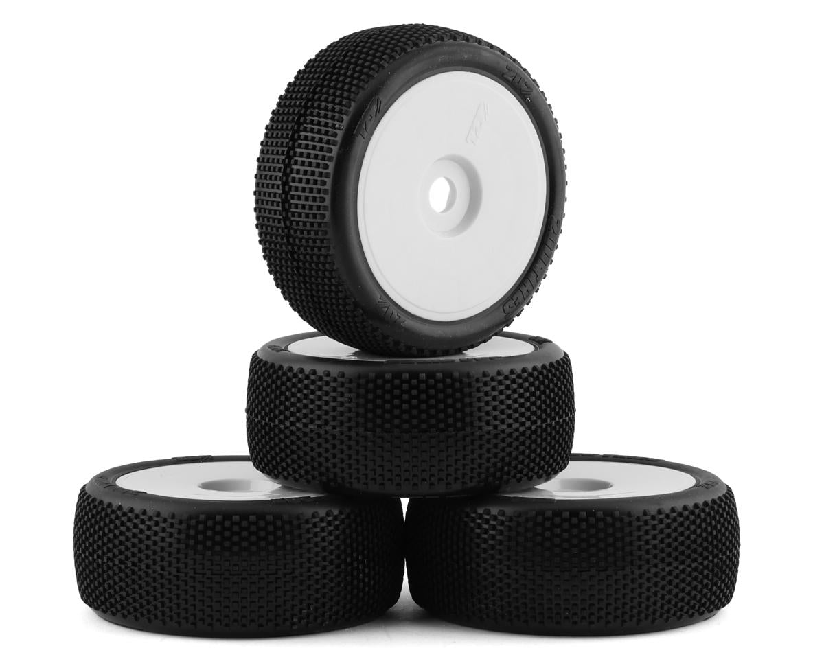 TZO Tires 202 1/8 Buggy Non-Glued Tire Set (White) (4) (Ultra Clay)