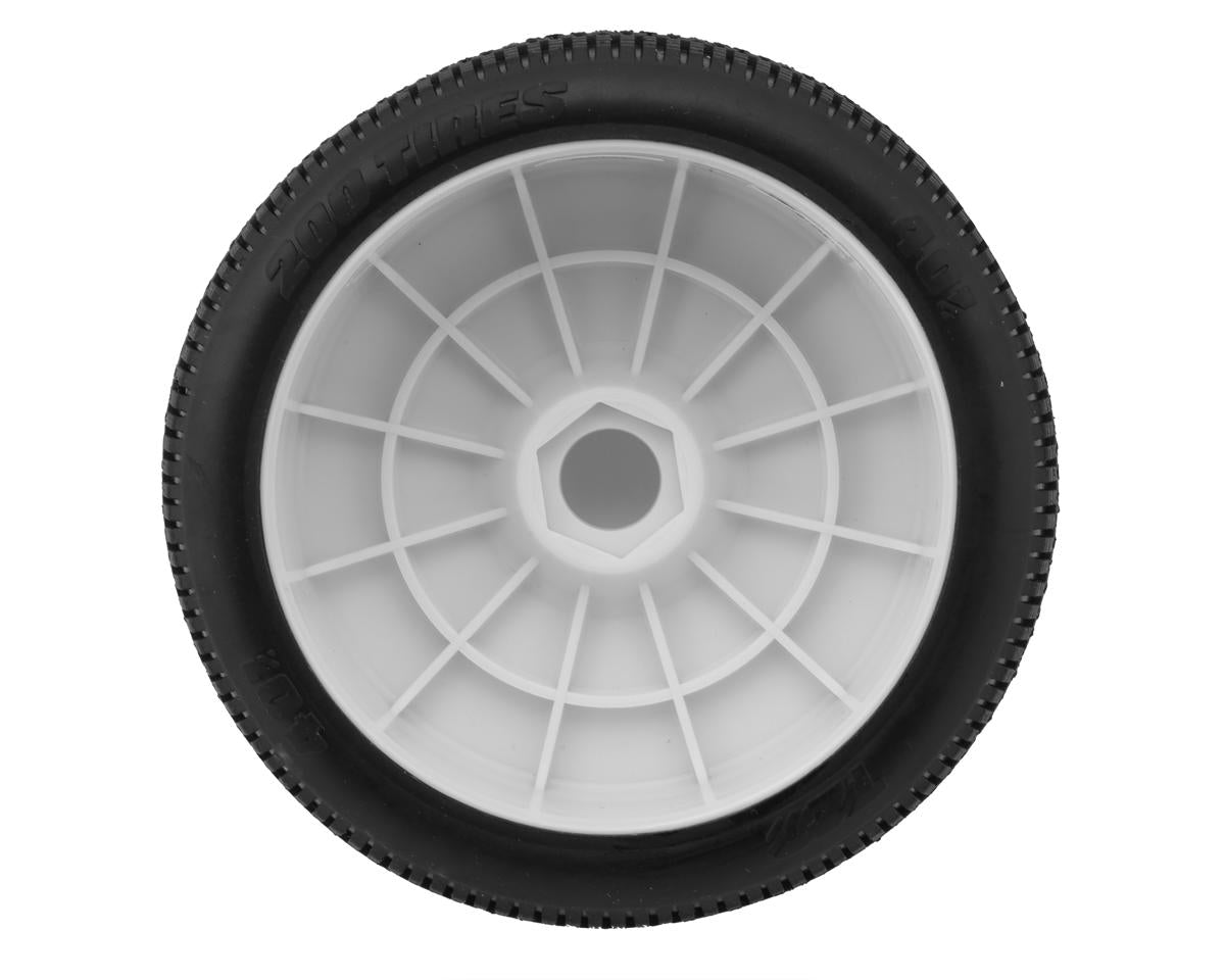 TZO Tires 401 1/8 Buggy Non-Glued Tire Set (White) (4) (Supreme Clay)