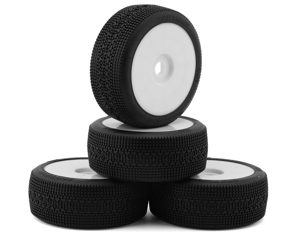 TZO Tires 401 1/8 Buggy Non-Glued Tire Set (White) (4) (Super Clay)