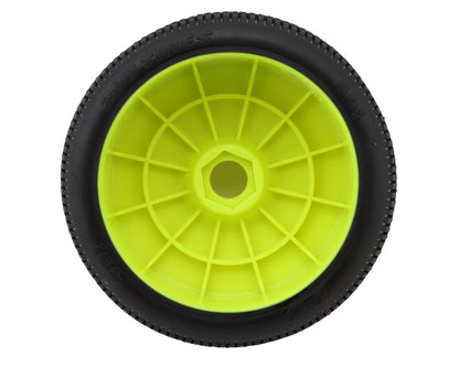 TZO Tires 401 1/8 Buggy Pre-Glued Tire Set (Yellow) (4) (Super Clay)