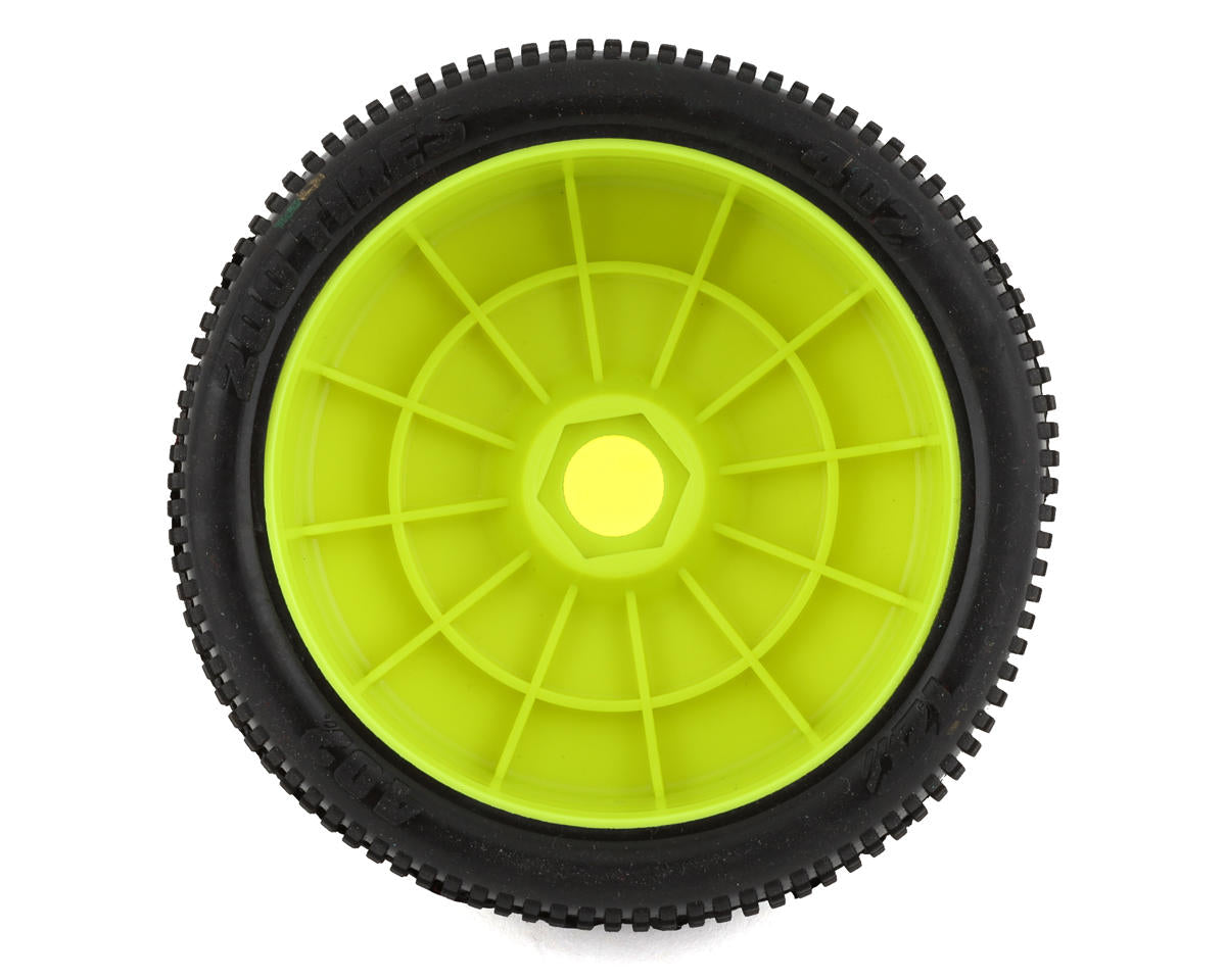 TZO Tires 402 1/8 Buggy Non-Glued Tire Set (Yellow) (4) (Ultra Clay)