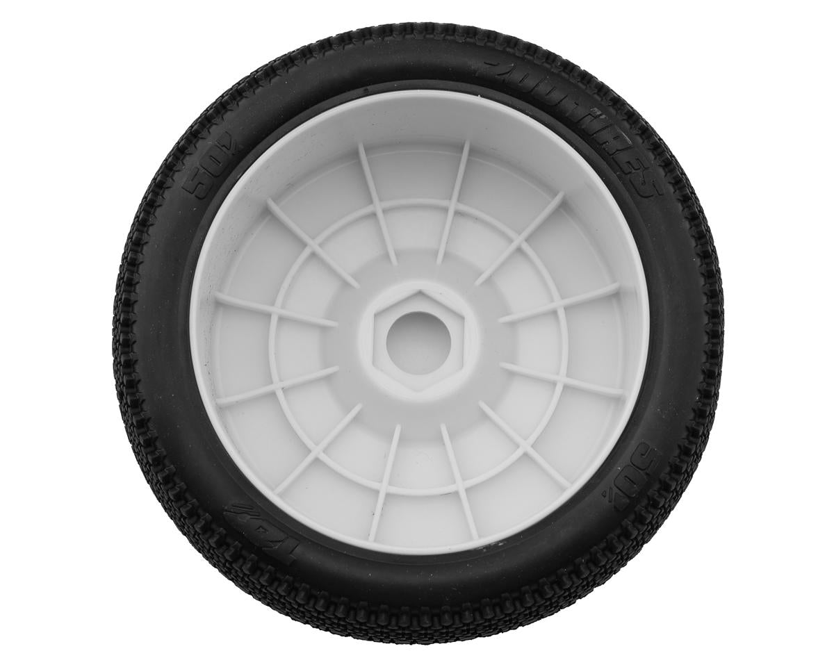 TZO Tires 501 1/8 Buggy Non-Glued Tire Set (White) (4) (Ultra Clay)