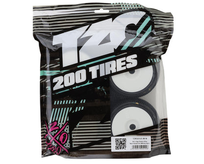 TZO Tires 501 1/8 Buggy Non-Glued Tire Set (White) (4) (Ultra Clay)