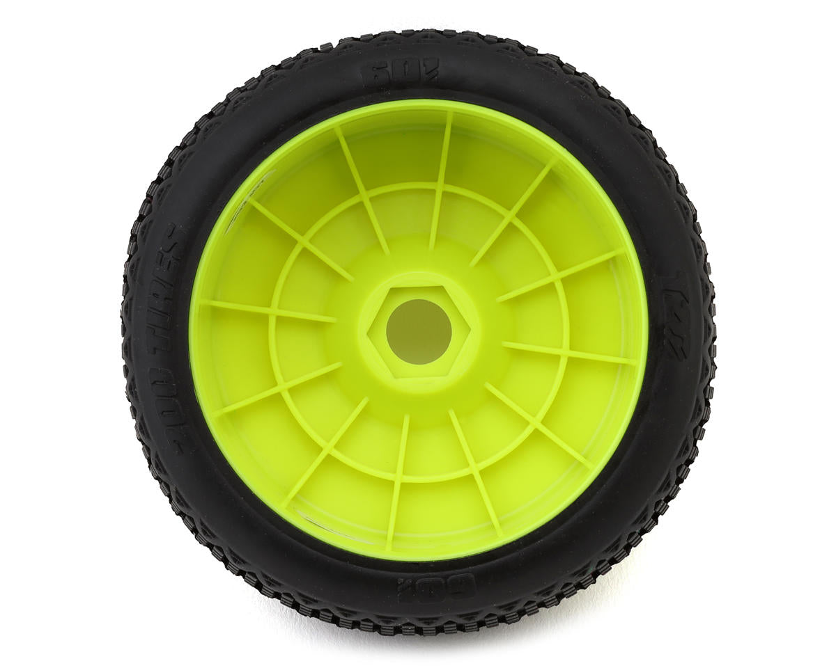 TZO Tires 601 1/8 Buggy Non-Glued Tire Set (Yellow) (4) (Supreme Clay)