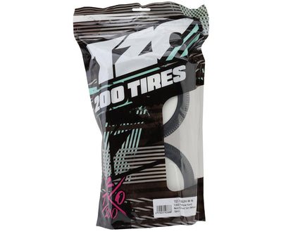 TZO Tires 202 1/8 Truggy Non-Glued Tire Set (White) (2) (Hard)