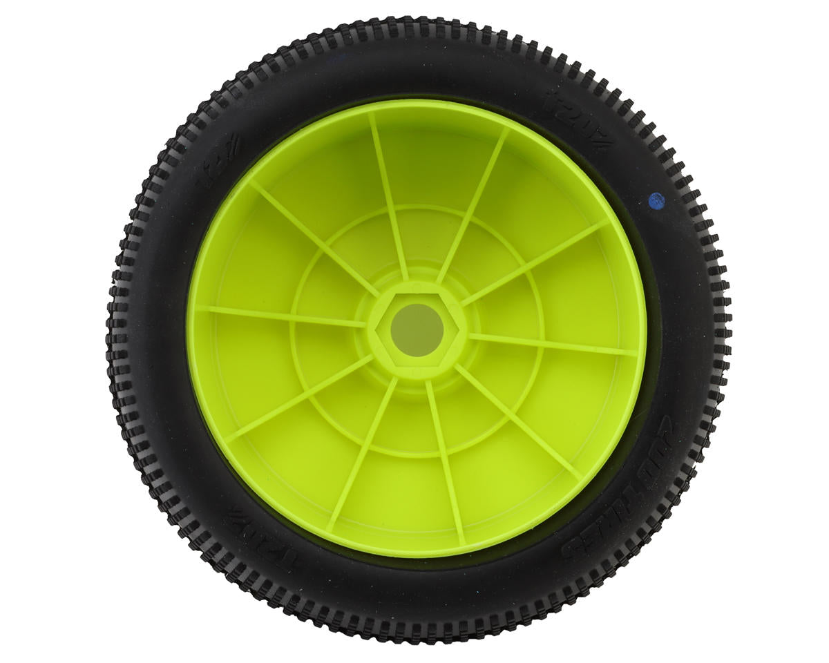 TZO Tires 202 1/8 Truggy Non-Glued Tire Set (Yellow) (2) (Medium)