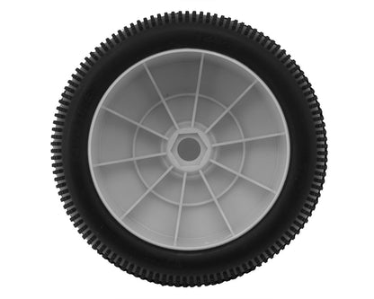 TZO Tires 202 1/8 Truggy Pre-Glued Tire Set (White) (2) (Soft - Long Wear)