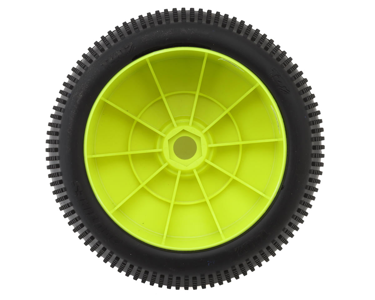 TZO Tires 402 1/8 Truggy Pre-Glued Tire Set (Yellow) (2) (Hard)