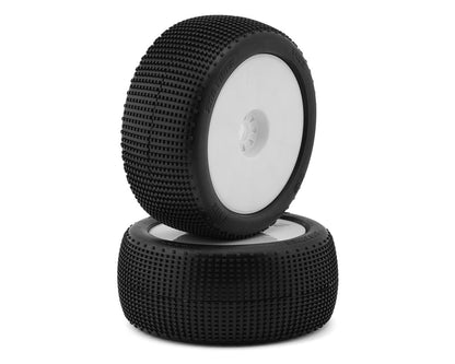 TZO Tires 402 1/8 Truggy Pre-Glued Tire Set (White) (2) (Ultra Soft)