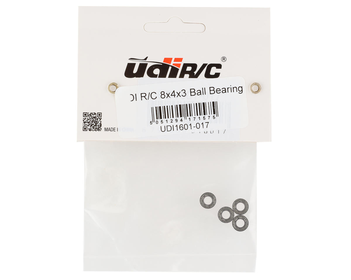 UDI RC 8x4x3mm Driveshaft Ball Bearings (4)
