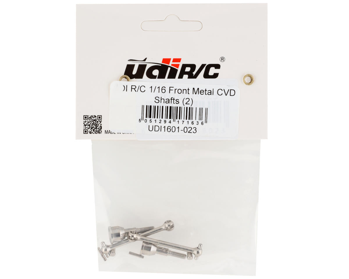 UDI RC 1/16 Front Metal CVD Shafts (2)
