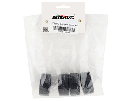 UDI RC 1/16 Pre-Mounted Treaded Tires (4) (Amphicyon/Hatchback)