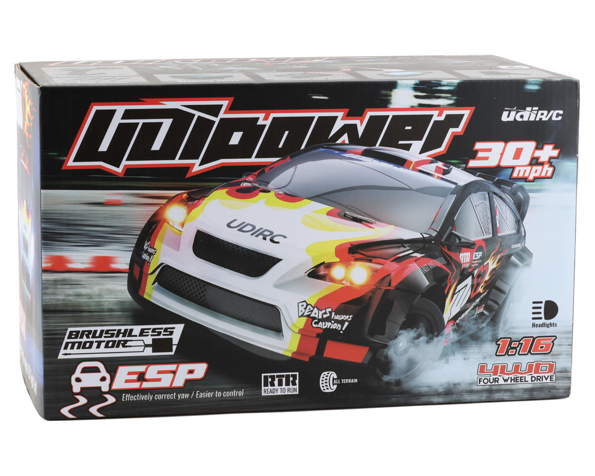 UDI RC Hatchback Rally Pro 1/16 4WD RTR Brushless On Road RC Car w/Drift Tires