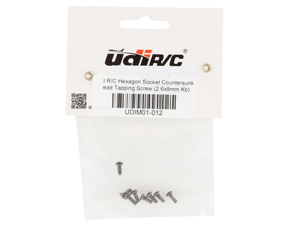 UDI RC 2.6x8mm Flat Head Self-Tapping Screws (8)