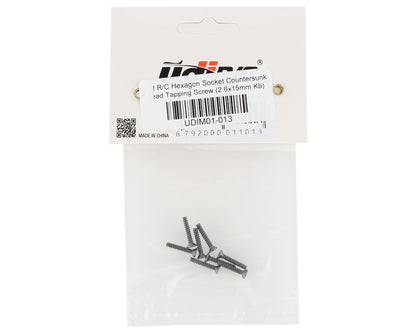 UDI RC 2.6x15mm Counter Sunk Self-Tapping Screws (8)