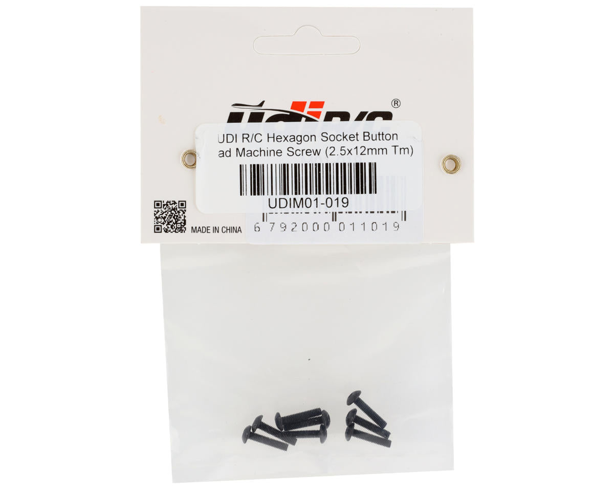 UDI RC 2.5x12mm Button Head Screws (8)