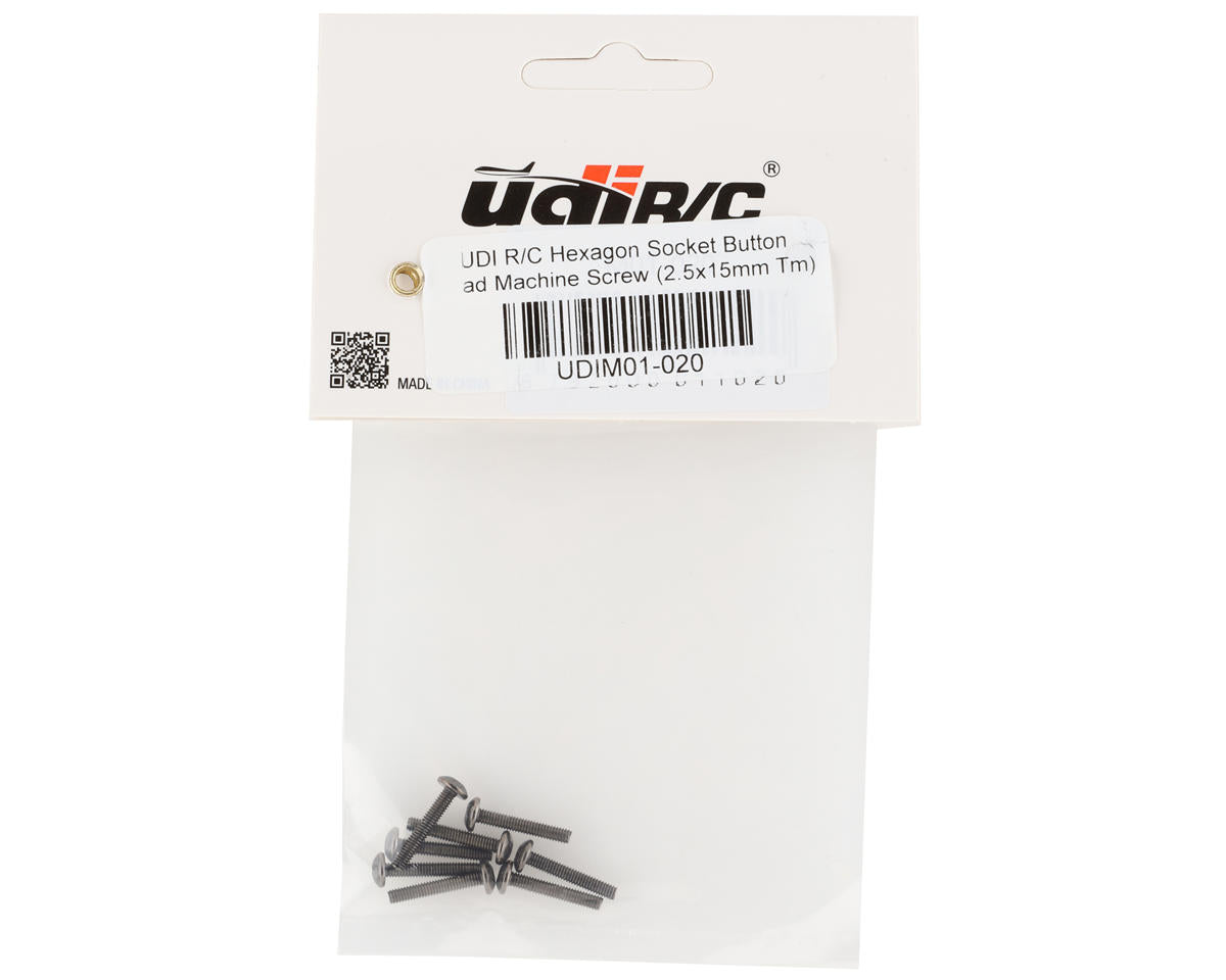 UDI RC 2.5x15mm Button Head Machine Screws (8)